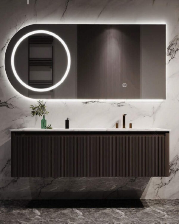 LED Огледало | Форма: Асиметрично | Модел: GY-01 | Дясно | Размер: 60*80см