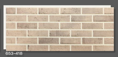 3D Фасаден стенен панел тип Тухла 653-418