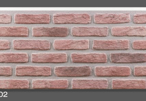 3D Фасаден стенен панел тип Тухла 654-402