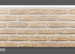 3D Фасаден стенен панел тип Тухла 654-403