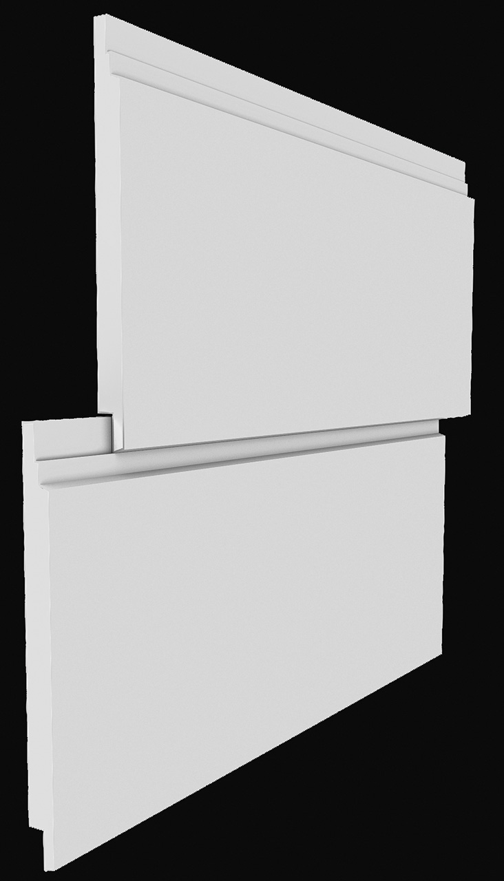 Фасаден стенен панел Бял 662