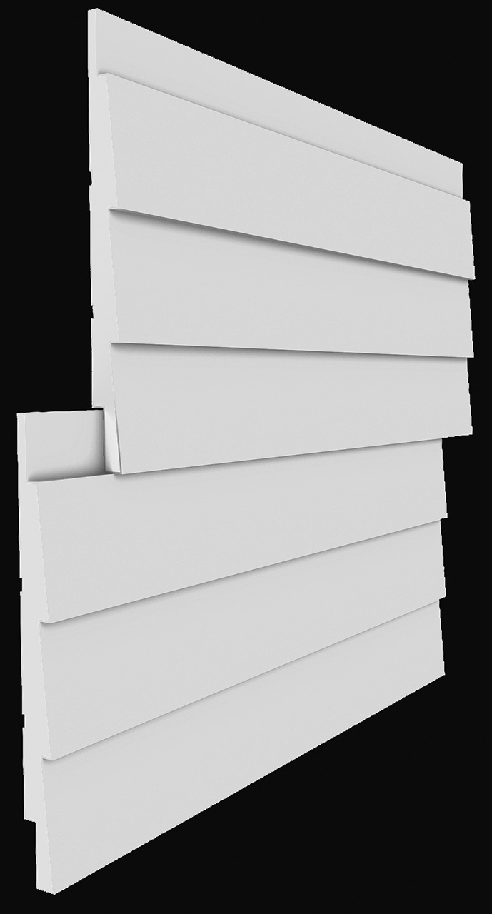 Фасаден стенен панел Бял 666